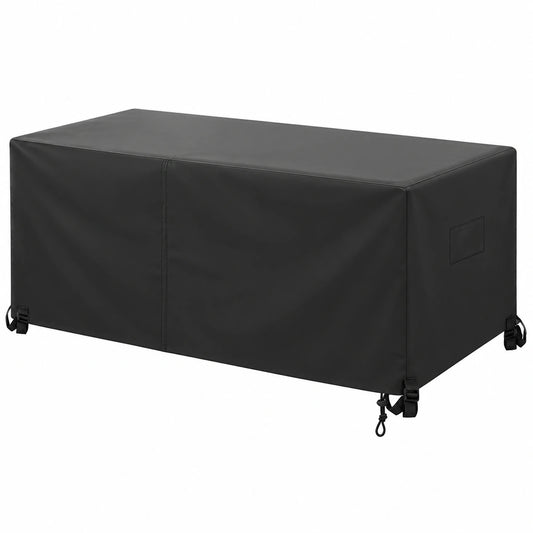 Wasserfeste VEVOR Abdeckung für Gartenmöbel, 420D Oxford-Stoff, Atmungsaktiv mit Belüftung, Rechteckige Terrassentischabdeckung, 279 x 213 x 71 cm