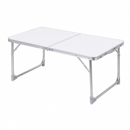 Kompakter Klapptisch für Garten und Terrasse, 80x60x69 cm, weiß