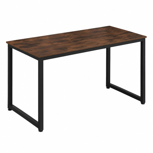 Industrial Design Computertisch für Gamer und Büro, 120 cm, Dunkelbraun
