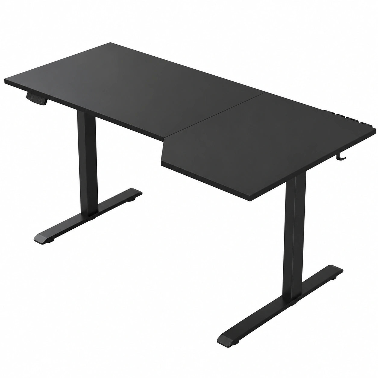 Klicelor Elektrischer Schreibtisch 160x90 cm, Höhenverstellbarer Bürotisch mit Memory-Funktion, Homeoffice & Büro, Schwarz