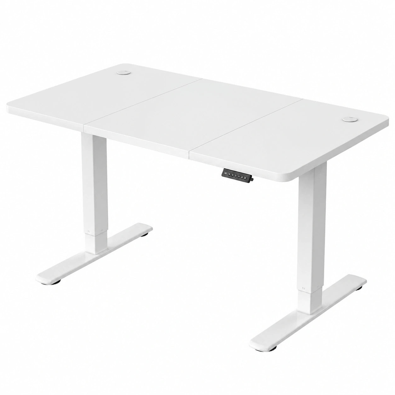 Ergonomischer Elektrisch Höhenverstellbarer Schreibtisch mit USB-Anschluss, 120x60 cm, Weiß