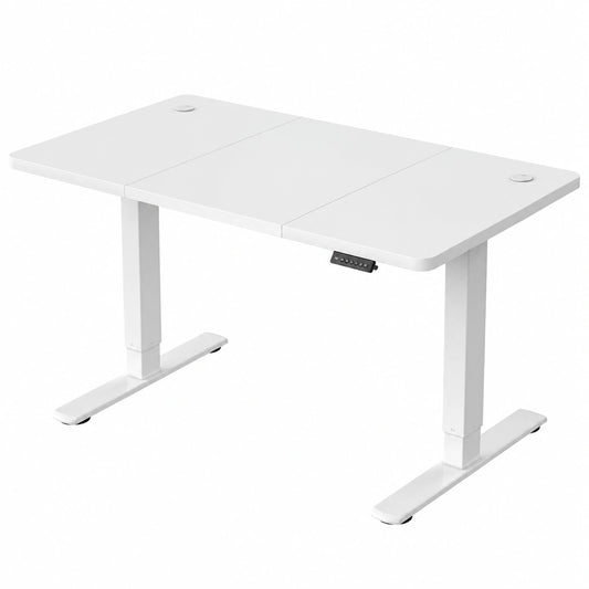 Ergonomischer Elektrisch Höhenverstellbarer Schreibtisch mit USB-Anschluss, 120x60 cm, Weiß