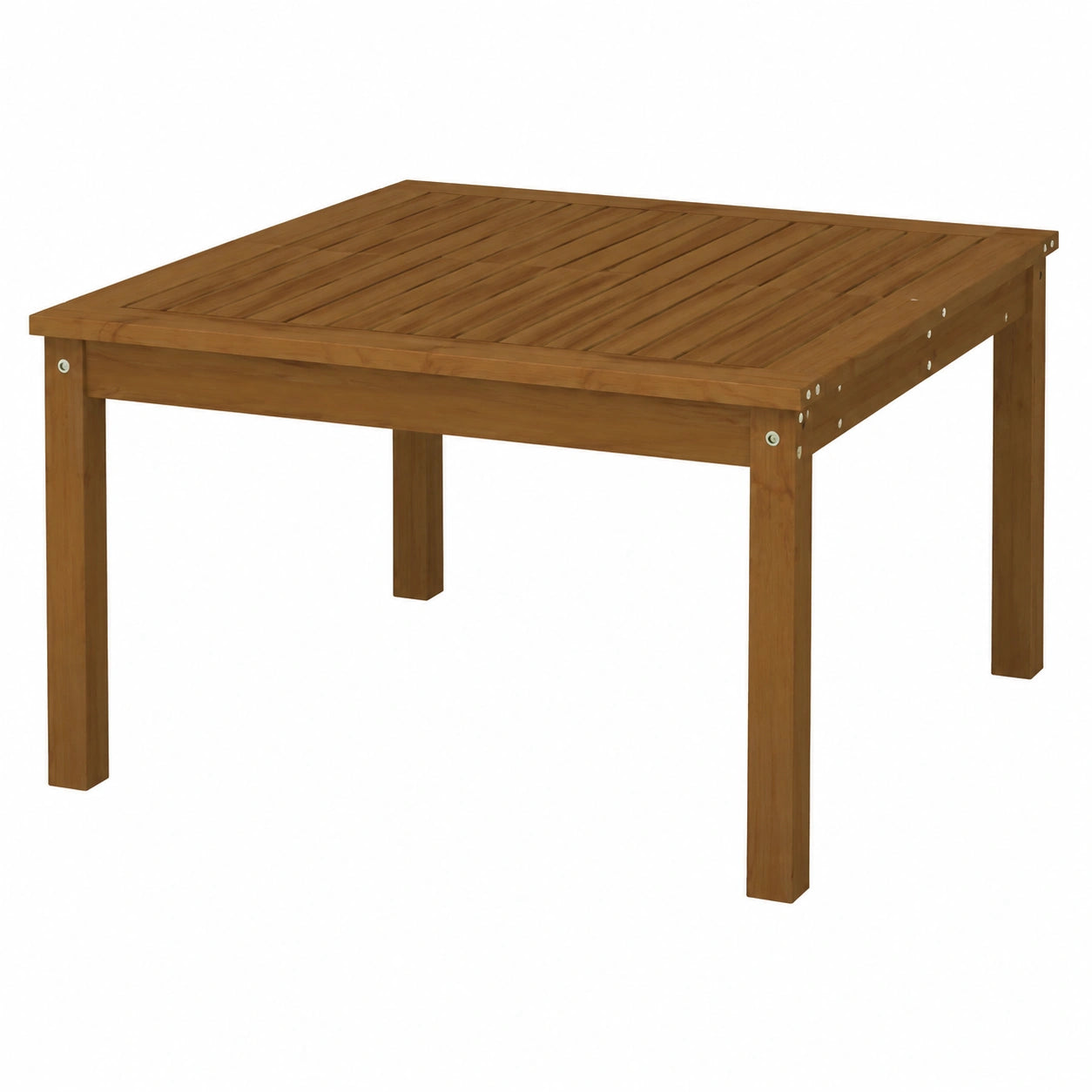 Outdoor Gartentisch aus Kiefernholz, 82,5 x 82,5 x 45 cm, honigbraun