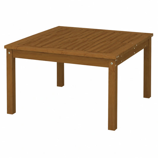 Outdoor Gartentisch aus Kiefernholz, 82,5 x 82,5 x 45 cm, honigbraun